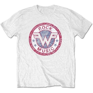 Weezer - Packaged Rock Music Uni Wht    i gruppen MERCH / T-Shirt / Rockoff_Nya April24 hos Bengans Skivbutik AB (5533466r)