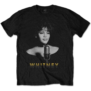 Whitney Houston - B&W Photo Uni Bl    i gruppen MERCHANDISE / T-shirt / Pop-Rock hos Bengans Skivbutik AB (5533468r)
