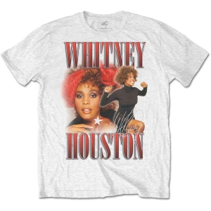 Whitney Houston - 90S Homage Uni Wht    i gruppen MERCHANDISE / T-shirt / Pop-Rock hos Bengans Skivbutik AB (5533469r)