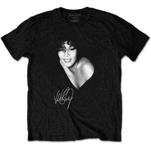 Whitney Houston - B&W Photo Uni Bl    i gruppen MERCHANDISE / T-shirt / Pop-Rock hos Bengans Skivbutik AB (5533471r)
