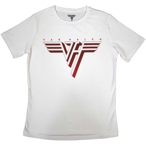 Van Halen - Classic Red Logo Lady Wht    i gruppen MERCH / T-Shirt / Rockoff_Nya April24 hos Bengans Skivbutik AB (5533586r)