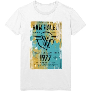 Van Halen - Pasadena '77 Uni Wht i gruppen MERCHANDISE / T-shirt / Hårdrock hos Bengans Skivbutik AB (5533587r)