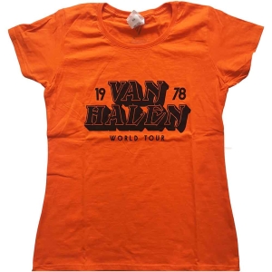 Van Halen - World Tour '78 Lady Orange  1 i gruppen MERCHANDISE / T-shirt / Hårdrock hos Bengans Skivbutik AB (5533588r)