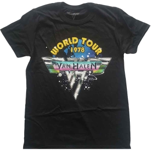 Van Halen - World Tour '78 Full Colour Uni Bl    i gruppen MERCHANDISE / T-shirt / Hårdrock hos Bengans Skivbutik AB (5533593r)