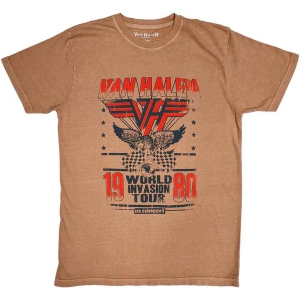 Van Halen - World Invasion Uni Pink    i gruppen MERCH / T-Shirt / Rockoff_Nya April24 hos Bengans Skivbutik AB (5533595r)