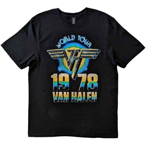 Van Halen - World Tour '78 Uni Bl    i gruppen MERCH / T-Shirt / Rockoff_Nya April24 hos Bengans Skivbutik AB (5533599r)