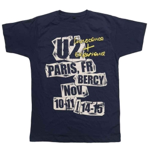 U2 - I+E Paris Event 2015 Uni Lht Navy    i gruppen MERCH / T-Shirt / Rockoff_Nya April24 hos Bengans Skivbutik AB (5533788r)
