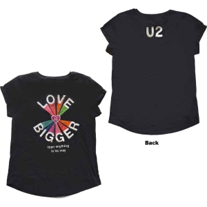 U2 - Love Is Bigger Babydoll Lady Bl    i gruppen MERCH / T-Shirt / Rockoff_Nya April24 hos Bengans Skivbutik AB (5533798r)