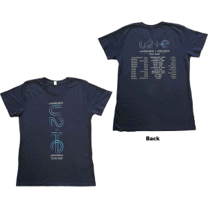 U2 - E+I 2018 Tour Dates Lady Navy    i gruppen MERCHANDISE / T-shirt / Pop-Rock hos Bengans Skivbutik AB (5533806r)