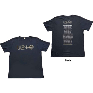 U2 - I+E 2015 Tour Dates Uni Navy i gruppen MERCHANDISE / T-shirt / Pop-Rock hos Bengans Skivbutik AB (5533810r)