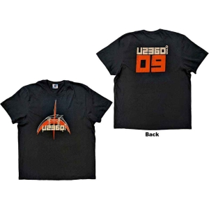U2 - 360 Degree Tour 2009 Orange Logo Uni Bl  i gruppen MERCHANDISE / T-shirt / Pop-Rock hos Bengans Skivbutik AB (5533834r)