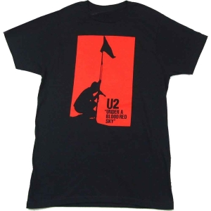 U2 - Blood Red Sky Uni Bl i gruppen MERCHANDISE / T-shirt / Pop-Rock hos Bengans Skivbutik AB (5533845r)