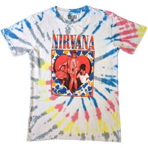 Nirvana - Heart Uni Wht Dip-Dye i gruppen MERCHANDISE / T-shirt / Hårdrock hos Bengans Skivbutik AB (5534153r)