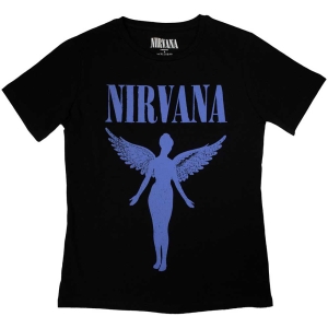 Nirvana - Angelic Blue Mono Lady Bl    i gruppen MERCH / T-Shirt / Rockoff_Nya April24 hos Bengans Skivbutik AB (5534156r)