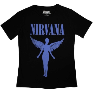 Nirvana - Angelic Blue Mono Lady Bl    i gruppen MERCHANDISE / T-shirt / Hårdrock hos Bengans Skivbutik AB (5534156r)