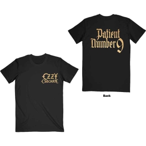 Ozzy Osbourne - Patient No.9 Gold Logo Uni Bl    i gruppen MERCH / T-Shirt / Rockoff_Nya April24 hos Bengans Skivbutik AB (5534161r)