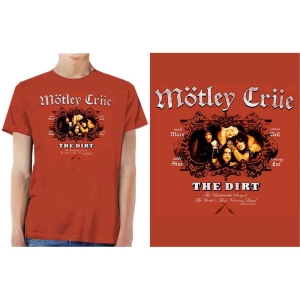 Motley Crue - The Dirt Uni Red    i gruppen MERCH / T-Shirt / Rockoff_Nya April24 hos Bengans Skivbutik AB (5534685r)