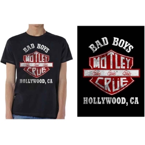 Motley Crue - Bad Boys Shield Uni Bl    i gruppen MERCHANDISE / T-shirt / Hårdrock hos Bengans Skivbutik AB (5534687r)