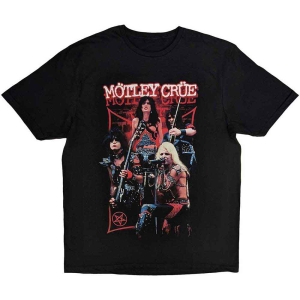 Motley Crue - Live Montage Red Uni Bl    i gruppen MERCHANDISE / T-shirt / Hårdrock hos Bengans Skivbutik AB (5534698r)