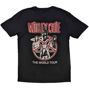 Motley Crue - Vintage World Tour Uni Bl    i gruppen MERCHANDISE / T-shirt / Hårdrock hos Bengans Skivbutik AB (5534699r)