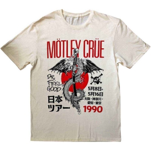 Motley Crue - Dr Feelgood Japanese Tour '90 Uni Natrl  i gruppen MERCH / T-Shirt / Rockoff_Nya April24 hos Bengans Skivbutik AB (5534702r)