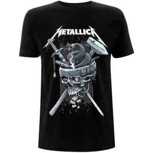 Metallica - History White Logo Uni Bl T-Shirt i gruppen MERCHANDISE / T-shirt / Hårdrock hos Bengans Skivbutik AB (5534990r)