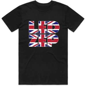 Led Zeppelin - Union Jack Type Uni Bl    i gruppen MERCHANDISE / T-shirt / Hårdrock hos Bengans Skivbutik AB (5535324r)