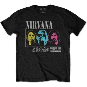 Nirvana - Japan! Uni Bl    i gruppen MERCH / T-Shirt / Rockoff_Nya April24 hos Bengans Skivbutik AB (5535359r)