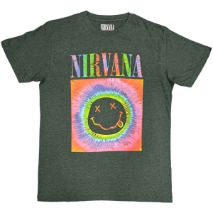 Nirvana - Smiley Glow Box Uni Green    i gruppen MERCH / T-Shirt / Rockoff_Nya April24 hos Bengans Skivbutik AB (5535366r)