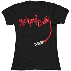 New York Dolls - Lipstick Logo Lady Bl    i gruppen MERCH / T-Shirt / Rockoff_Nya April24 hos Bengans Skivbutik AB (5535367r)