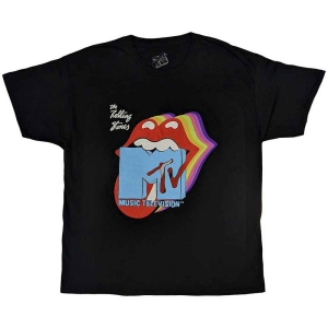 Mtv - Rolling Stones Rainbow Shadow Tongue Uni i gruppen MERCHANDISE / T-shirt / Film-Musikal hos Bengans Skivbutik AB (5535625r)