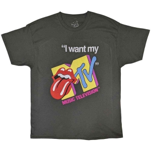 Mtv - Rolling Stones I Want My Mtv Uni Char    i gruppen MERCH / T-Shirt / Rockoff_Nya April24 hos Bengans Skivbutik AB (5535626r)