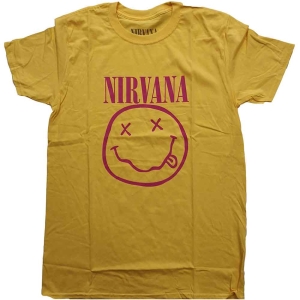 Nirvana - Pink Smiley Uni Yell    i gruppen MERCHANDISE / T-shirt / Hårdrock hos Bengans Skivbutik AB (5535629r)