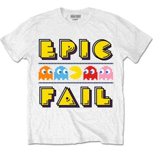 Pac-Man - Epic Fail Uni Wht    i gruppen MERCHANDISE / T-shirt / Film-Musikal hos Bengans Skivbutik AB (5535651r)