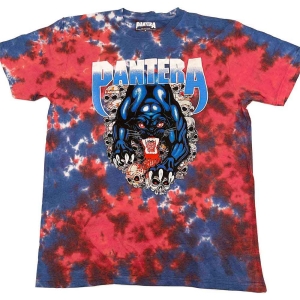 Pantera - Panther Uni Blue Dip-Dye    i gruppen MERCH / T-Shirt / Rockoff_Nya April24 hos Bengans Skivbutik AB (5535665r)