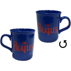The Beatles - Red Drop T Logo Blue Unboxed Mug i gruppen MERCHANDISE / Mugg / Pop-Rock hos Bengans Skivbutik AB (5535894)