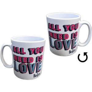 The Beatles - All You Need Is Love Wht Unboxed Mug i gruppen MERCHANDISE / Merch / Pop-Rock hos Bengans Skivbutik AB (5535905)