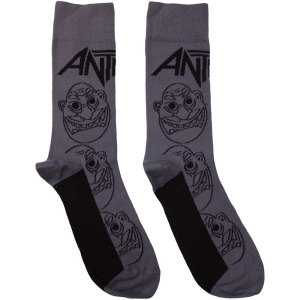 Anthrax - Faces Mono Uni Char Socks (Eu 40-45) i gruppen MERCHANDISE / Merch / Hårdrock hos Bengans Skivbutik AB (5536100)