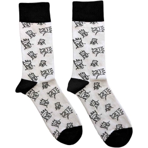 Biggie Smalls - Hand-Drawn Uni Wht Socks (Eu 40-45) i gruppen MERCHANDISE / / hos Bengans Skivbutik AB (5536105)