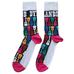 Bob Dylan - Guitar Pattern Uni Bl Socks (Eu 40-45) i gruppen MERCHANDISE /  /  hos Bengans Skivbutik AB (5536108)