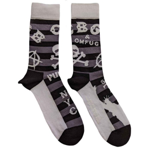 Cbgb - Logos Striped Uni Bl Socks (Eu 40-45) i gruppen MERCHANDISE /  /  hos Bengans Skivbutik AB (5536110)
