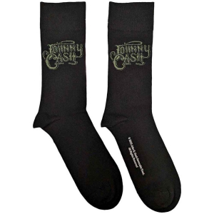 Johnny Cash - Text Logo Uni Bl Socks (Eu 40-45) i gruppen MERCHANDISE /  /  hos Bengans Skivbutik AB (5536132)