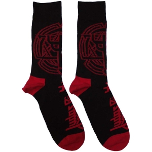 Judas Priest - Trident Emblem Uni Bl Socks (Eu 40-45) i gruppen MERCHANDISE /  /  hos Bengans Skivbutik AB (5536134)