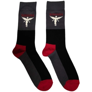 Nirvana - In Utero Uni Char Socks (Eu 39-45) i gruppen MERCHANDISE /  /  hos Bengans Skivbutik AB (5536161)