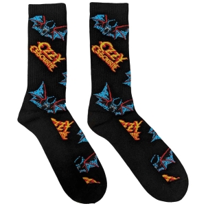 Ozzy Osbourne - Logos & Bats Uni Bl Socks (Eu 40-45) i gruppen MERCHANDISE /  /  hos Bengans Skivbutik AB (5536166)
