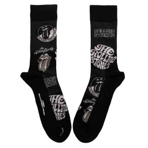 Rolling Stones - Mono Logos Uni Bl Socks (Eu 40-45) i gruppen MERCHANDISE /  /  hos Bengans Skivbutik AB (5536192)