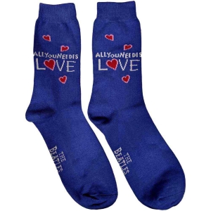 The Beatles - All You Need.. Uni Blue Socks (Eu 40-45) i gruppen MERCHANDISE / / hos Bengans Skivbutik AB (5536208)