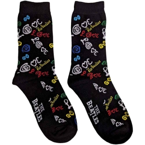 The Beatles - Love Uni Drk Blue Socks:7 i gruppen MERCHANDISE / Merch / Pop-Rock hos Bengans Skivbutik AB (5536220)