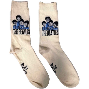The Beatles - Cartoon Group Lady Cream Socks:  i gruppen MERCHANDISE / Merch / Pop-Rock hos Bengans Skivbutik AB (5536222)