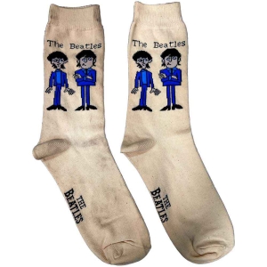The Beatles - Cartoon Standing Uni Cream Socks:7 i gruppen MERCHANDISE / Merch / Pop-Rock hos Bengans Skivbutik AB (5536223)
